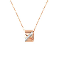 [
Bluetears-Jewels]LIENS EVIDENCE DIAMOND NECKLACE