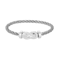 [
Bluetears-Jewels]CHANCE LARGE 8 FIGURE BUCKLE NO DIAMOND BRACELET SILVER