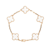 [
Bluetears-Jewels]CLOVER 5 MOTIF ROCK CRYSTAL BRACELET