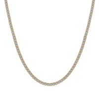 [Blue Jewels]Delicate Round Shape Tennis Necklace