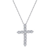 [Blue Jewels]Unique Cross Shape Necklace