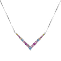 [Blue Jewels]Ornate Round Cut Necklace