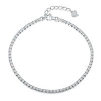 [Blue Jewels]Radiant Shinning Princess Cut Tennis Bracelet