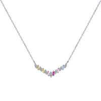 [Blue Jewels]Dazzling Rainbow Necklace