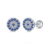 [Blue Jewels]Devil's Eye Ear Bone Nail Earrings