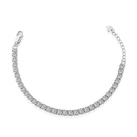 [Blue Jewels]Sparkling Radiant Princess Cut Tennis Bracelet