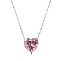[Blue Jewels]6.0 carat Radiant Heart Shape Necklace