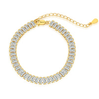 [Blue Jewels]Exquisite Emerald Cut Daily Bracelet