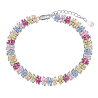 [Blue Jewels]Sparkling Exquisite Multi Cut Party Bracelet