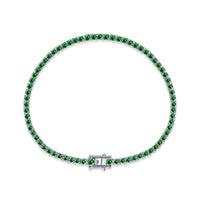 [Blue Jewels]Dazzling Colorful Round Cut Daily Bracelet