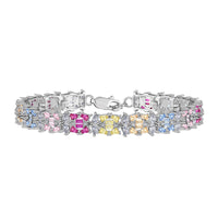 [Blue Jewels]Delicate Colorful Multi Cut Party Bracelet