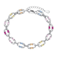 [Blue Jewels]Dazzling Colorful Daily Bracelet