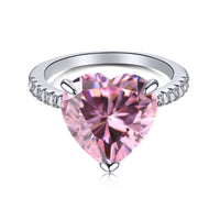[Blue Jewels]6.0 Carat Luxurious Sparkling Romantic Heart Cut Lover Ring
