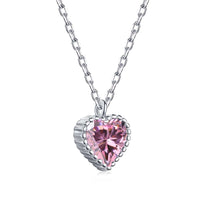 [Blue Jewels]Ornate Heart Shape Necklace