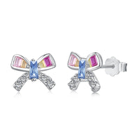 [Blue Jewels]Ornate Butterfly Shape Daily Earrings
