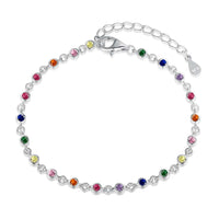 [Blue Jewels]Colorful Bead Array Bracelet