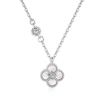 [Blue Jewels]Delicate Flower Shape Necklace