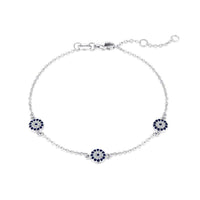 [Blue Jewels]Delicate Round Shape Pendent Necklace