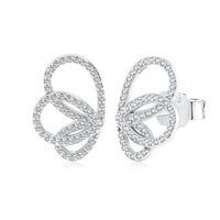 [Blue Jewels]Exquisite Butterfly Shape Earrings