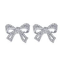 [Blue Jewels]Dainty Bow Shape Earrings