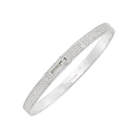 [
Bluetears-Jewels]HM KELLY BRACELET IN SILVER AND FULL PAVE DIAMOND