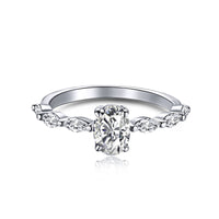 [Blue Jewels]0.75 Carat Luxurious Vibrant Elongated Cushion Cut Daily Ring