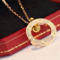 [
Bluetears-Jewels]LOVE NECKLACE ADJUSTABLE ROSE GOLD
