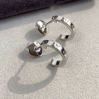 [Blue Jewels]LOVE EARRINGS 2.65MM SILVER