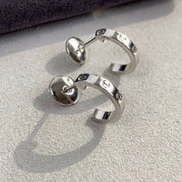 [
Bluetears-Jewels]LOVE EARRINGS 2.65MM SILVER
