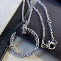 [Blue Jewels]JUSTE NECKLACE SILVER DIAMONDS