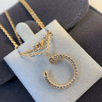 [
Bluetears-Jewels]JUSTE NECKLACE PINK GOLD DIAMONDS