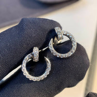 [
Bluetears-Jewels]JUSTE EARRINGS SILVER DIAMONDS