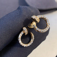 [
Bluetears-Jewels]JUSTE EARRINGS GOLD DIAMONDS