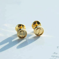 [
Bluetears-Jewels]LOVE EARRINGS GOLD 10MM