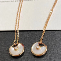 [Blue Jewels]AMULETTE ROSE GOLD MOP NECKLACE