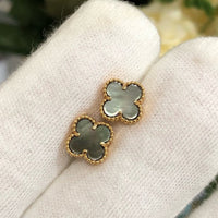 [
Bluetears-Jewels]CLOVER MINI GOLD EARRINGS