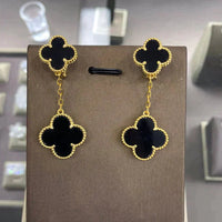 [Blue Jewels]CLOVER 2 MOTIFS  EARRINGS (MULTIPLE CHOICESC