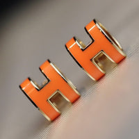 [
Bluetears-Jewels]MINI POP H EARRINGS ORANGE