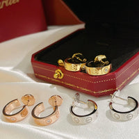[
Bluetears-Jewels]LOVE EARRINGS 5.7MM 2 DIAMONDS