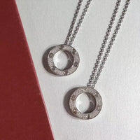 [
Bluetears-Jewels]LOVE NECKLACE ADJUSTABLE SILVER