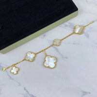 [
Bluetears-Jewels]MAGIC CLOVER MOP GOLD BRACELET 5 MOTIFS