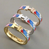 [
Bluetears-Jewels]H BRACELET DOTTED BORDER 12MM