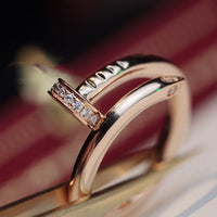 [
Bluetears-Jewels]JUSTE RING 2.65MM PINK GOLD DIAMOND