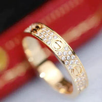 [
Bluetears-Jewels]LOVE RING 3.6MM DIAMOND PAVED