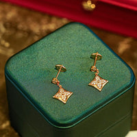 [
Bluetears-Jewels]STAR DIAMONDS EARRINGS GOLD