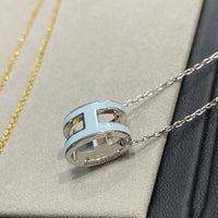 [
Bluetears-Jewels]POP H LIGHT BLUE NECKLACEGALE