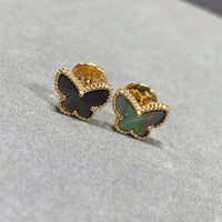 [
Bluetears-Jewels]BUTTERFLY DARK MOP  EARRINGS