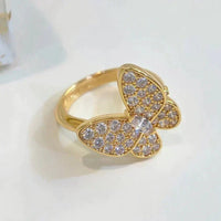 [
Bluetears-Jewels]BUTTERFLY DIAMOND RING