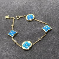 [
Bluetears-Jewels]STAR AND SUN TURQUOISE 4 MOTIFS 3 DIAMONDS
