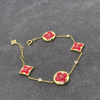[
Bluetears-Jewels]STAR AND SUN CARNELIAN 4 MOTIFS 3 DIAMONDS